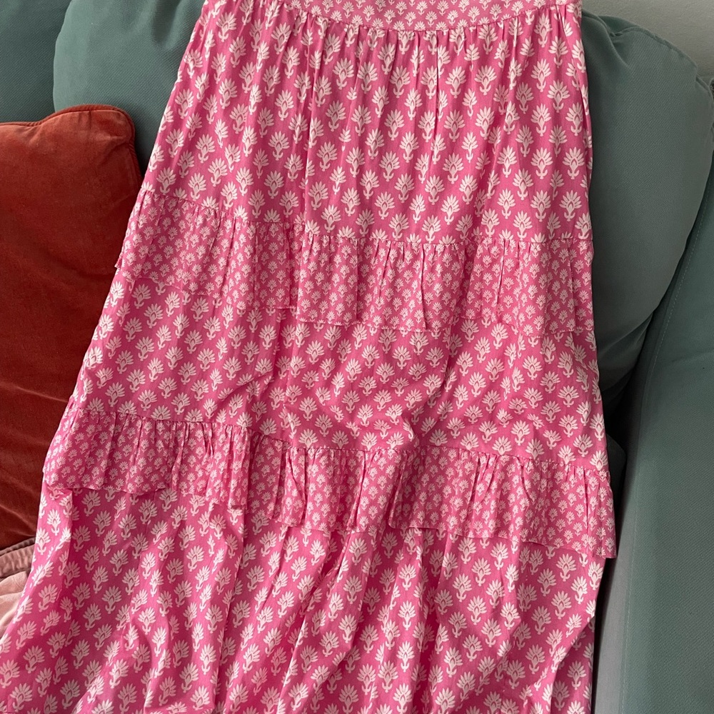 Boden Tiered cotton maxi skirt 💕 - Picture 3 of 5